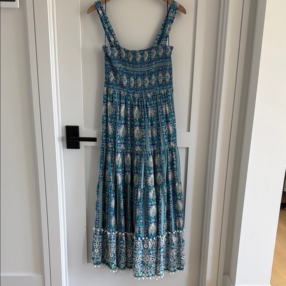 Zara Floral Blue Maxi Dress